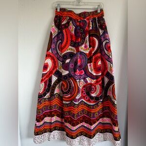 Vintage Colorful Paisley Women's Skirt by Alex Colman California